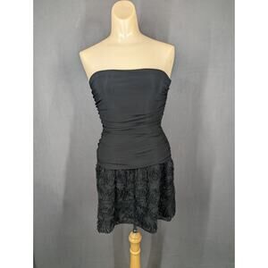 Vintage Y2K Taboo Mini Dress Women’s Small Black Roses Goth Whimsigoth
